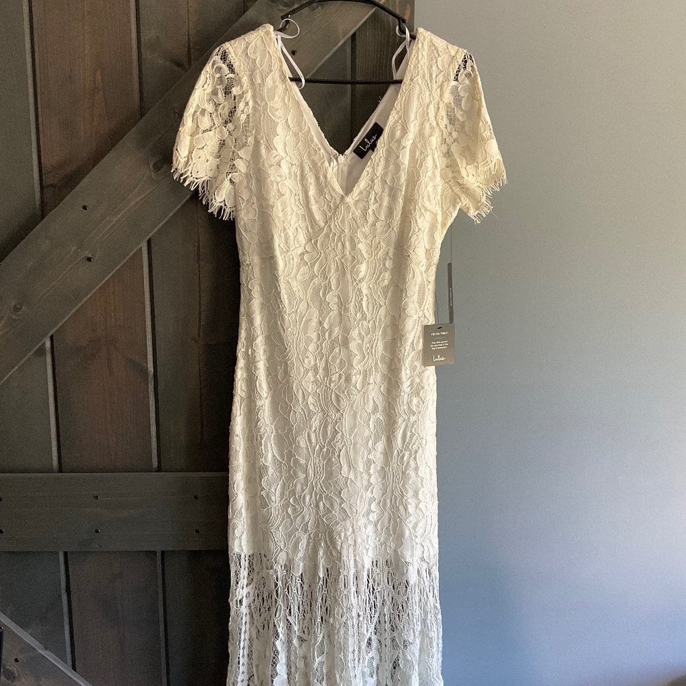 Lulus Dress Large White Dress